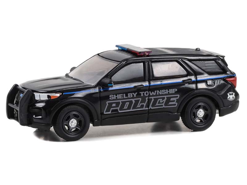 PRE-ORDER 2023 Ford Police Interceptor Utility - Shelby Township Michigan (Hobby Exclusive) Diecast 1:64 Scale Model - Greenlight 30451