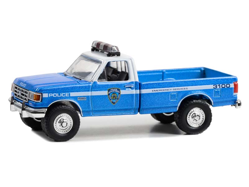 PRE-ORDER 1991 Ford F-250 - New York City Police Dept (NYPD) Emergency Services (Hobby Exclusive) Diecast 1:64 Scale Model - Greenlight 30462