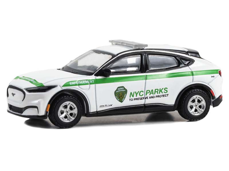 2023 Ford Mustang Mach-E Select - New York City Department of Parks & Rec (Hobby Exclusive) Diecast 1:64 Scale Model - Greenlight 30480