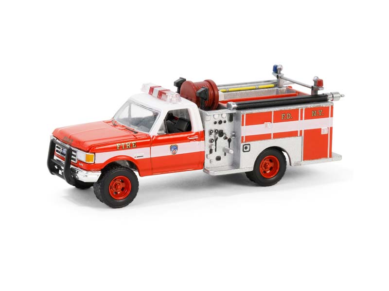 PRE-ORDER 1987 Ford F-350 Mini Pumper Fire Truck – FDNY (Hobby Exclusive) Diecast 1:64 Scale Model - Greenlight 30502
