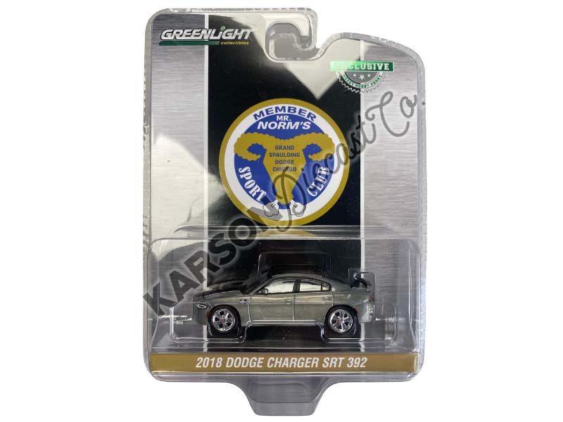 RAW CHASE 2018 Dodge Charger SRT 392 – Mr. Norm Heritage GSS Charger Diecast 1:64 Scale Model - Greenlight 30506