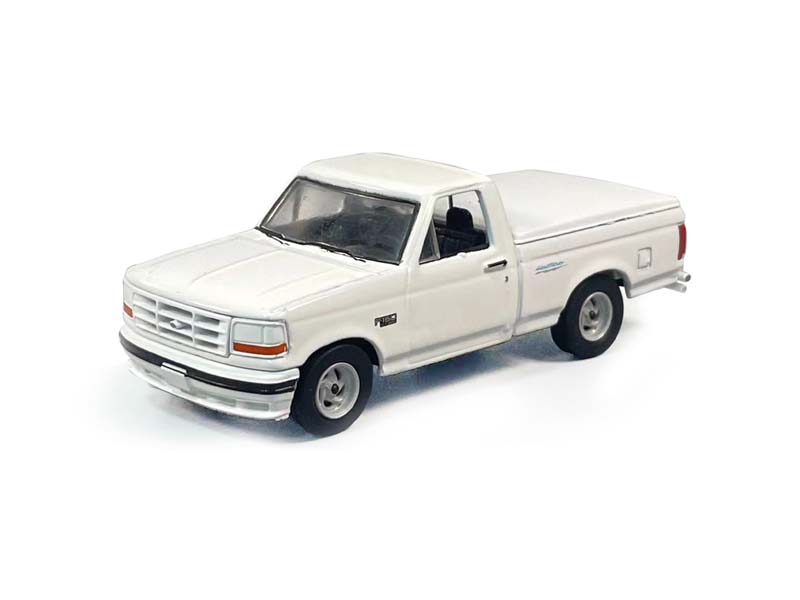 PRE-ORDER 1994 Ford F-150 SVT Lightning w/ Tonneau Bed Cover - White (Hobby Exclusive) Diecast 1:64 Scale Model - Greenlight 30511