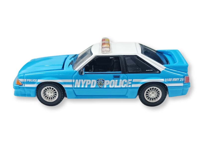 PRE-ORDER - 48 PACK 1987 Ford Mustang New York City Police Department (NYPD) Diecast 1:64 Scale Model - Greenlight 30527