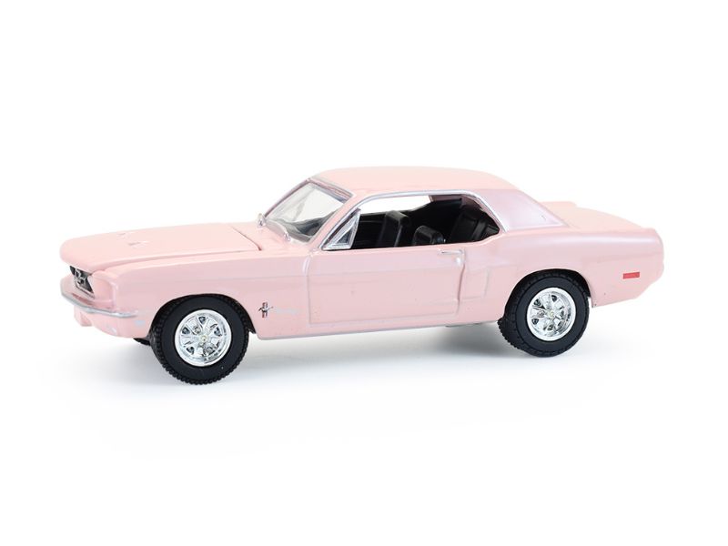 PRE-ORDER 1968 Ford Mustang Coupe - West Coast USA Special Edition Mustang – Hot Pink Diecast 1:64 Scale Model - Greenlight 30538