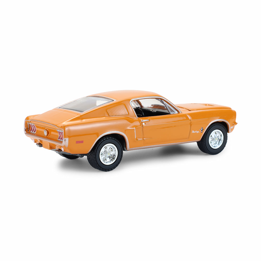 PRE-ORDER 1968 Ford Mustang Coupe - West Coast USA Special Edition Mustang – Madagascar Orange Diecast 1:64 Scale Model - Greenlight 30539
