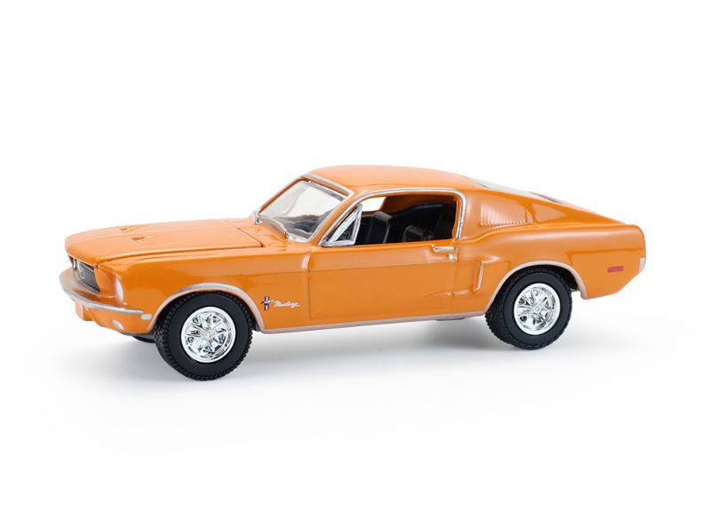 PRE-ORDER 1968 Ford Mustang Coupe - West Coast USA Special Edition Mustang – Madagascar Orange Diecast 1:64 Scale Model - Greenlight 30539
