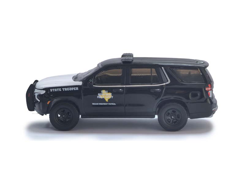 CHROME CHASE 2024 Chevrolet Tahoe Police Pursuit Vehicle - Texas Highway Patrol (Hot Pursuit) Diecast 1:64 Scale Model - Greenlight 30540