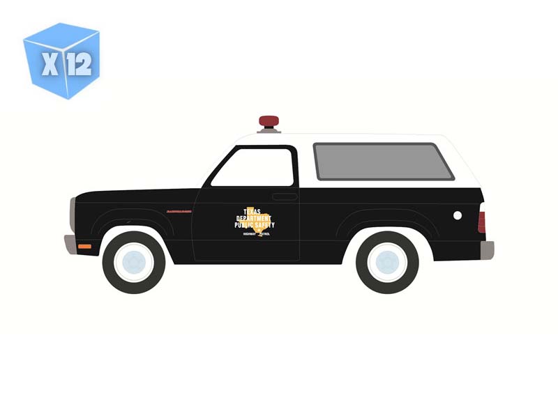 12 PACK 1978 Dodge Ramcharger - Texas Department of Public Safety (Hot Pursuit) Diecast 1:64 Scale Model - Greenlight 30541