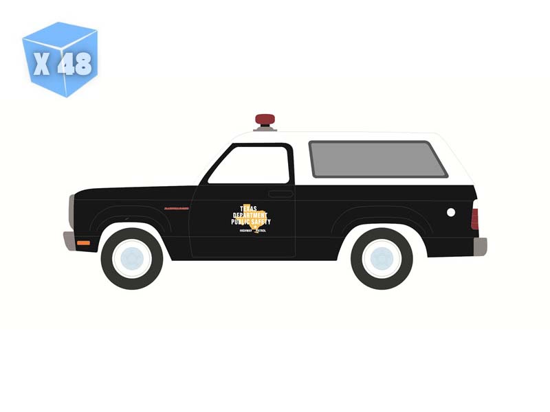 48 PACK 1978 Dodge Ramcharger - Texas Department of Public Safety (Hot Pursuit) Diecast 1:64 Scale Model - Greenlight 30541