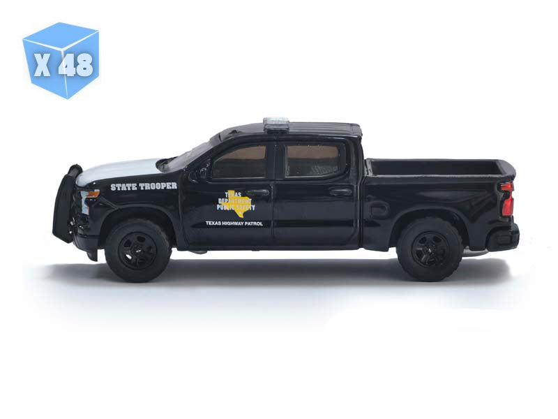 48 PACK 2023 Chevrolet Silverado - Texas Department of Public Safety (Hot Pursuit) Diecast 1:64 Scale Model - Greenlight 30543
