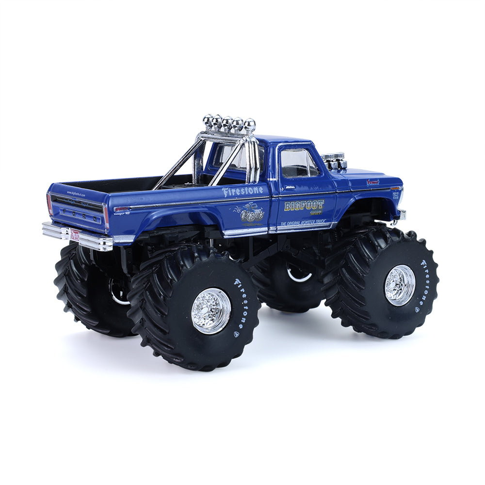 PRE-ORDER 1979 Ford F-250 Monster Truck w/ 1:18 Bob Chandler Standing Figure (Kings of Crunch - Bigfoot #1) Diecast 1:64 Scale Model - Greenlight 30544