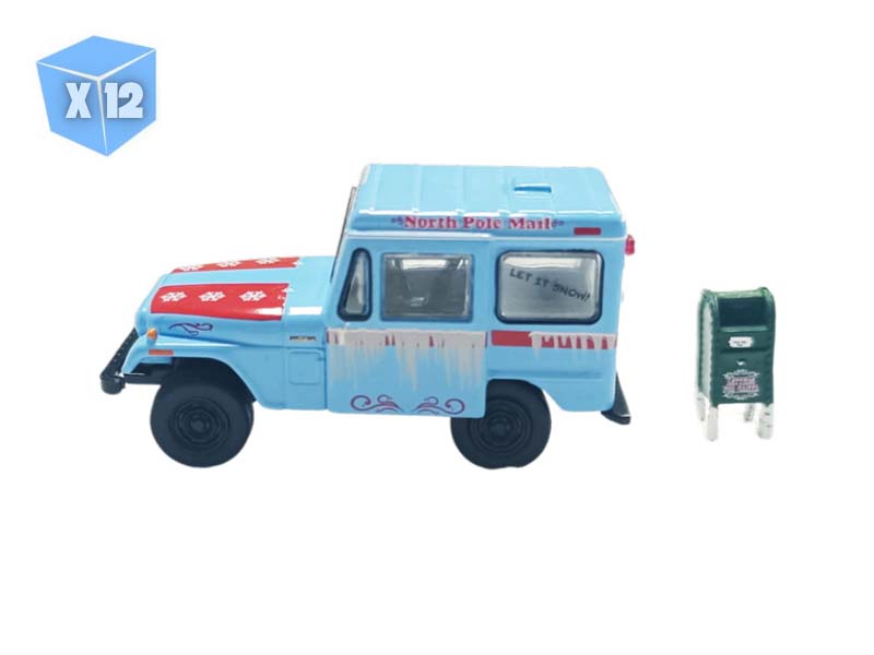 PRE-ORDER - 12 PACK 1974 Jeep DJ-5 U.S Mail Truck w/ Mailbox Accessory (Christmas 2025 Limited Edition) Diecast 1:64 Scale Model - Greenlight 30564D