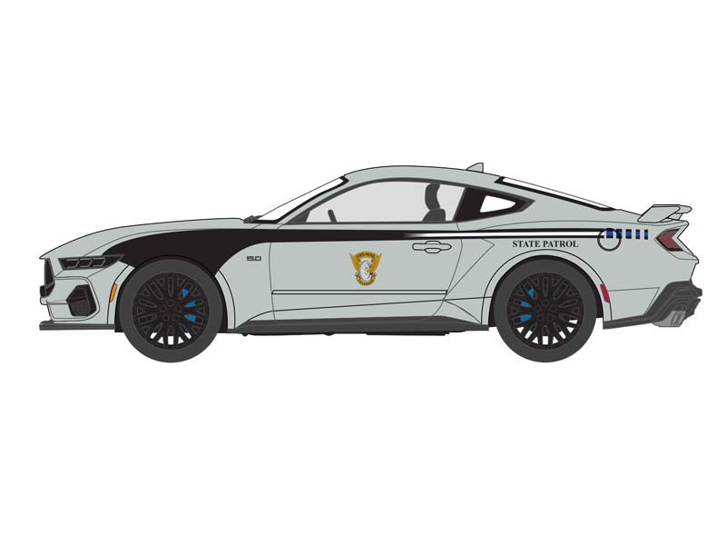 PRE-ORDER 2024 Ford Mustang Police Interceptor – Colorado State Patrol – 90th Anniversary Edition Diecast 1:64 Scale Model - Greenlight 30568