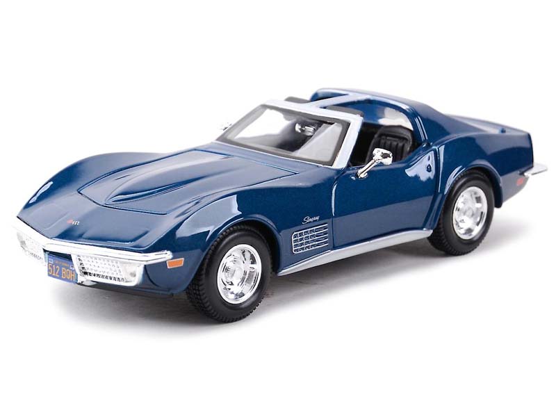 1970 Chevrolet Corvette Blue (Special Edition) Diecast 1:24 Scale Model - Maisto 31202BL