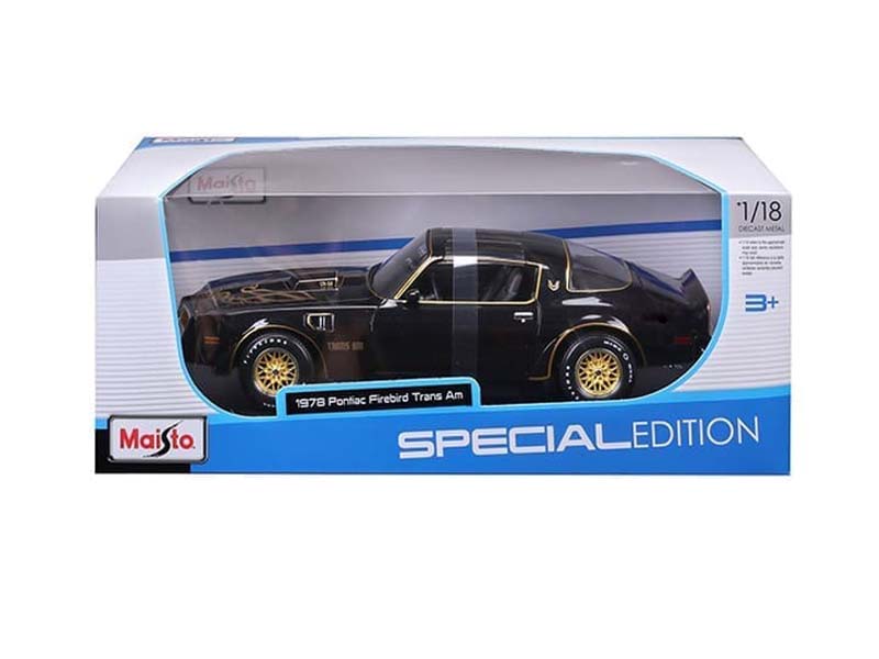 1978 Pontiac Firebird Trans Am – Black Diecast 1:18 Scale Model - Maisto 31464BK