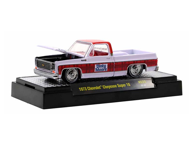 CHASE 1973 Chevrolet Cheyenne Super 10 Squarebody Pickup (Hobby Exclusive) Diecast 1:64 Scale Model - M2 Machines 31500-HS33