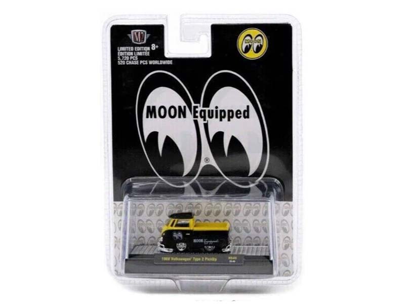 CHASE 1960 Volkswagen Single Cab Pickup Mooneye’s (Hobby Exclusives) Diecast 1:64 Scale Model - M2 Machines 31500-HS40