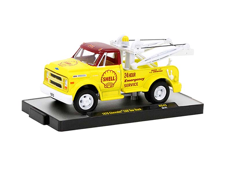 CHASE 1970 Chevrolet C60 SHELL Tow Truck (Hobby Exclusive) Diecast 1:64 Scale Model - M2 Machines 31500-HS45