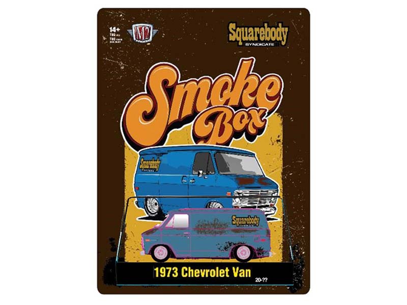PRE-ORDER 1973 Chevrolet Van Smoke Box Squarebody Syndicate (Hobby Exclusive) Diecast 1:64 Scale Model - M2 Machines 31500-HS47