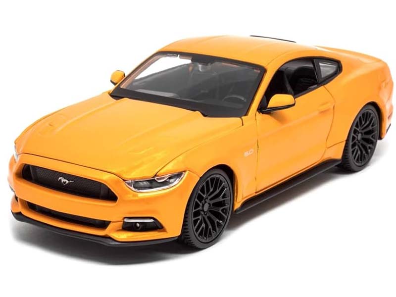 2015 Ford Mustang GT 5.0 Orange Metallic Special Edition 1/18 Diecast  Model Car by Maisto 