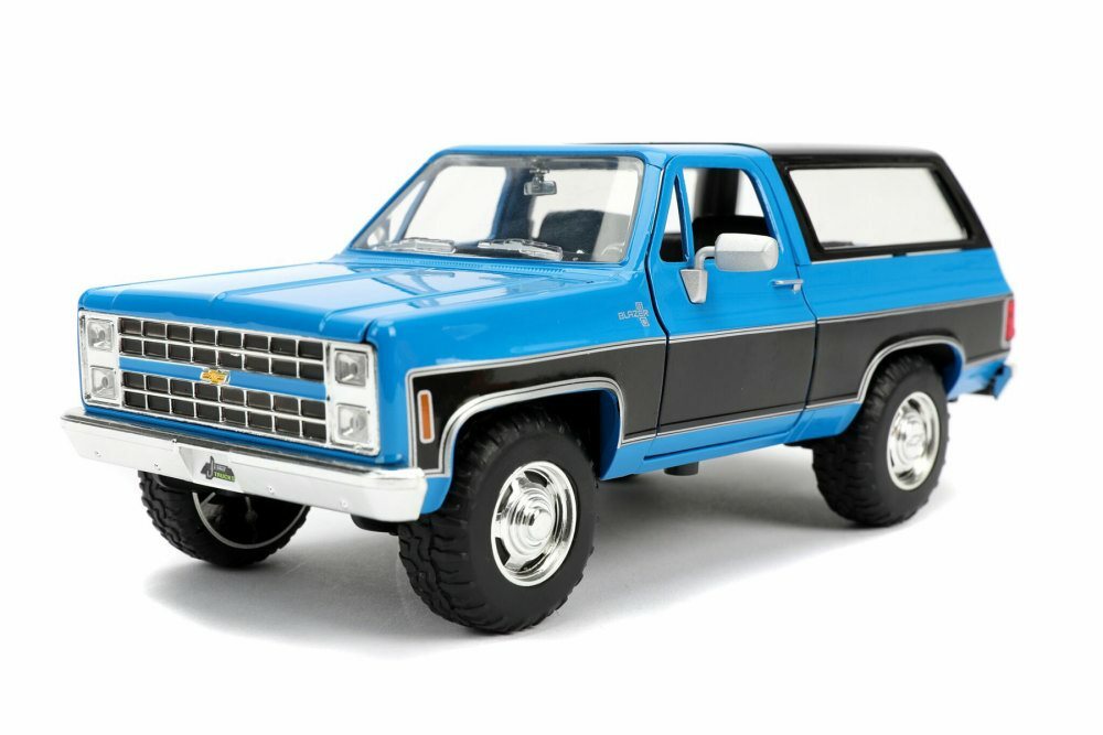 1980 Chevrolet Blazer K5 - Blue and Black (Just Trucks) Diecast 1:24 Scale Model Truck - Jada 31598