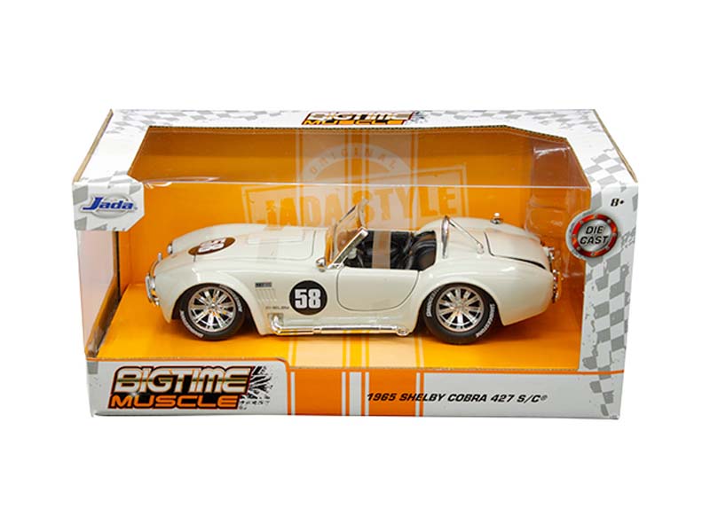 1965 Shelby Cobra 427 S/C #58 (Big Time Muscle) Diecast 1:24 Scale Model - Jada 31864