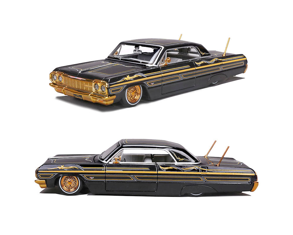 1964 Chevrolet Impala SS – Black Gold (Design Lowriders) Diecast 1:24 ...