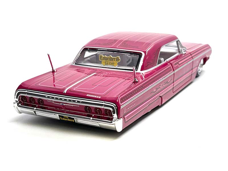1964 Chevrolet Impala SS Lowrider – Pink (Design Lowriders) Diecast 1:24 Scale Model - Maisto 32547PK
