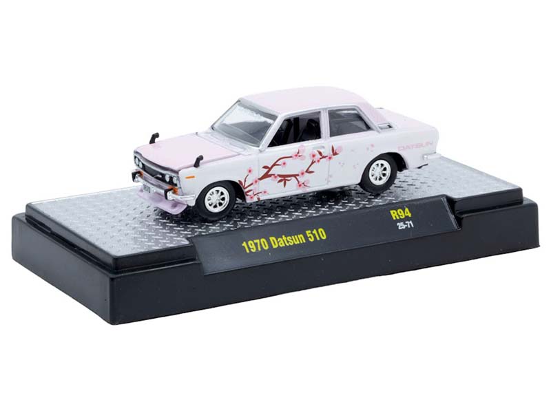 1970 Datsun 510 w/ Cherry Blossom Graphics - White and Pink