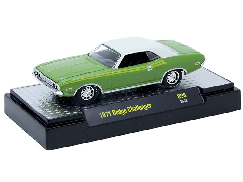 1971 Dodge Challenger - Green w/ White Top (Detroit Muscle Release