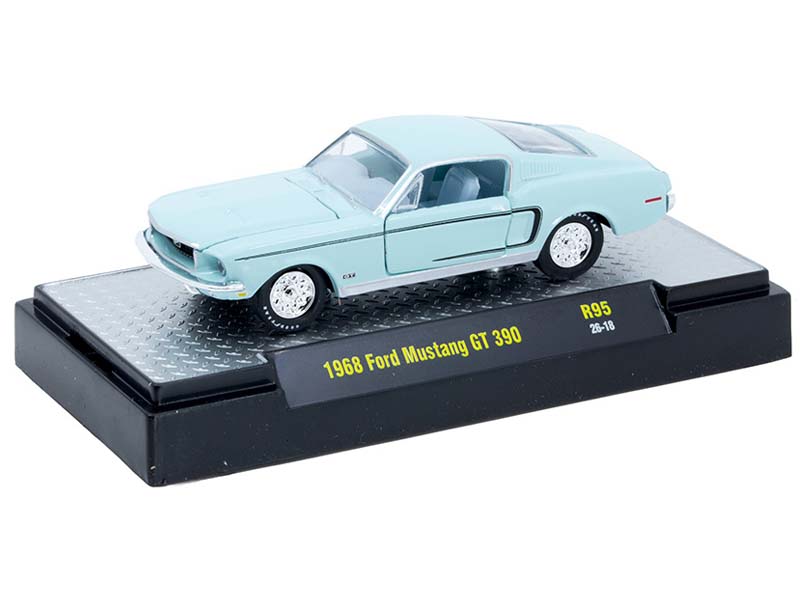 1968 Ford Mustang GT 390 - Light Blue (Detroit Muscle Release 95