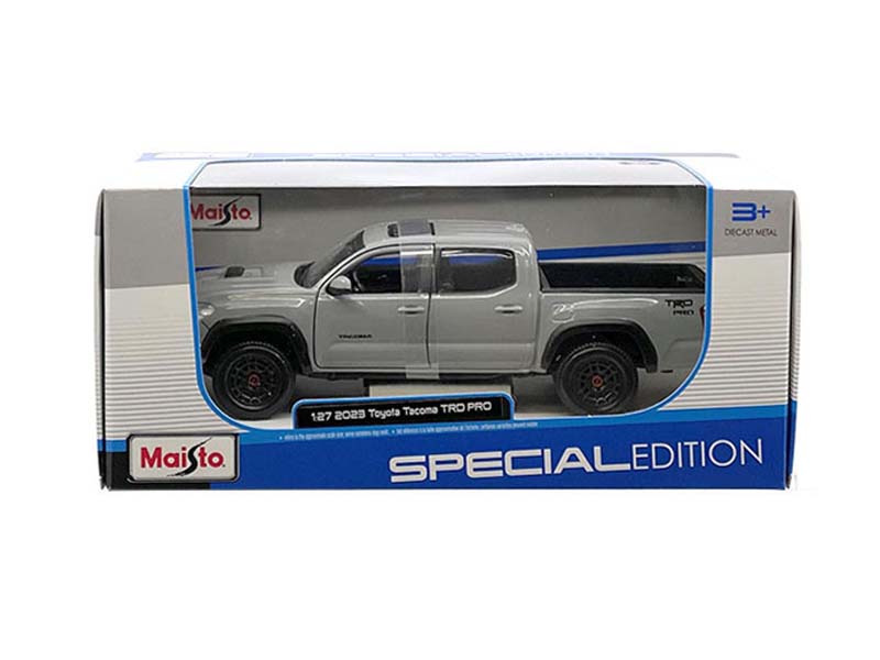 PRE-ORDER 2023 Toyota Tacoma TRD Pro – Cement Grey (Special Edition) Diecast 1:27 Scale Model - Maisto 32910GRY