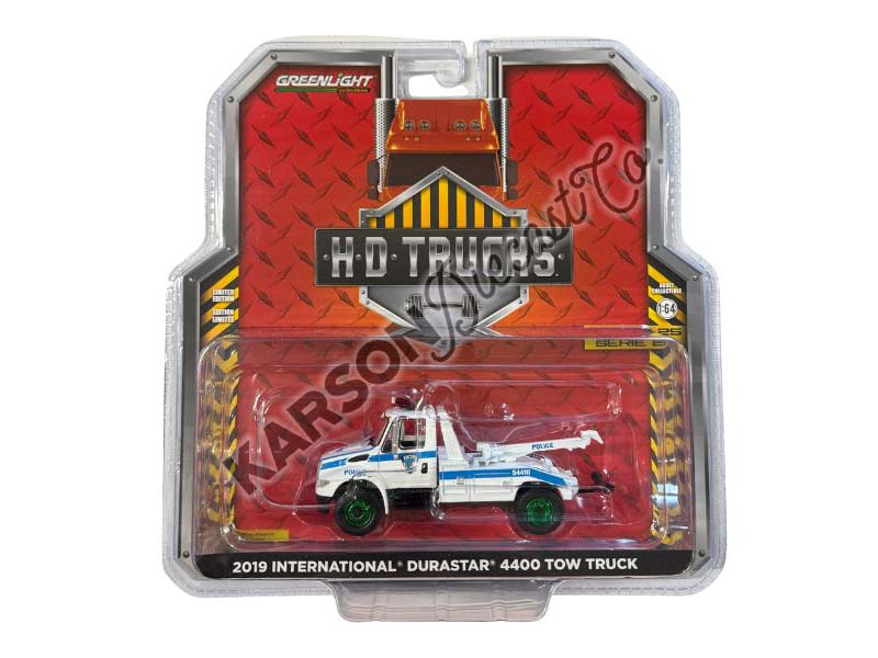 CHASE 2019 International Durastar 4400 Tow Truck - Port Authority of NY & NJ Police (H.D. Trucks Series 25) Diecast 1:64 Model - Greenlight 33250A