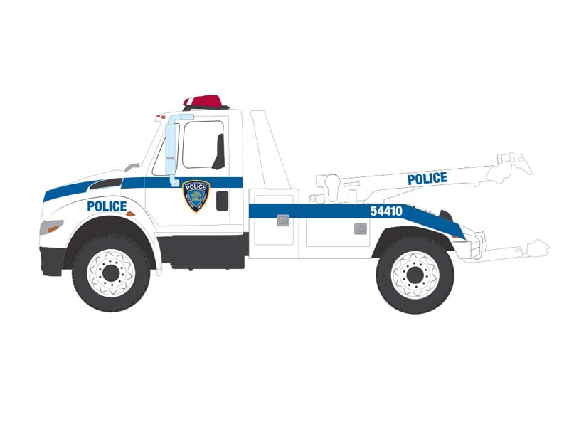 PRE-ORDER 2019 International Durastar 4400 Tow Truck - Port Authority of NY & NJ Police (H.D. Trucks Series 25) Diecast 1:64 Model - Greenlight 33250A