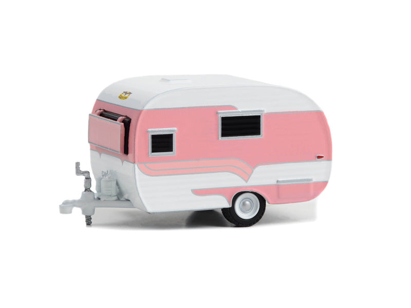 1958 Catolac DeVille - Pink and White (Hitched Homes) Series 14 Diecast 1:64 Scale Models - Greenlight 34140A