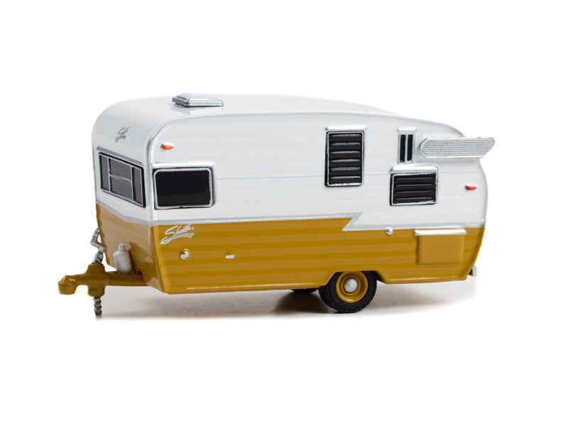Shasta Airflyte - Butterscotch and White (Hitched Homes) Series 14 Diecast 1:64 Scale Model - Greenlight 34140F