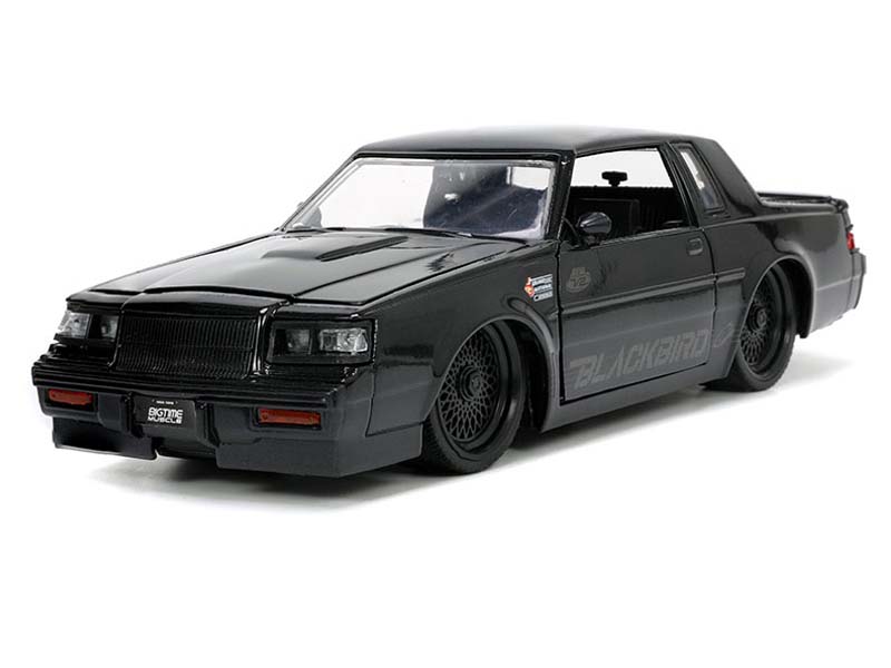 1987 Buick Grand National - Black (Big Time Custom) Diecast 1:24 Scale Model - Jada 34199