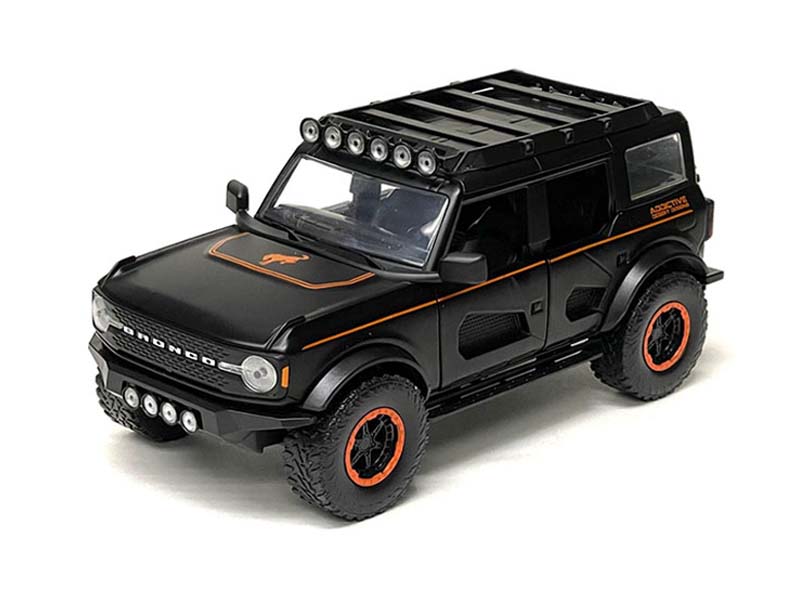2021 Ford Bronco Custom Matte Black (Just Trucks) Diecast 1:24 Scale Models - Jada 34287