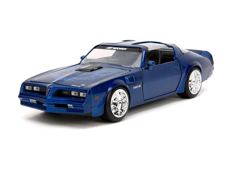 1977 Pontiac Firebird – Blue (Bigtime Muscle) Diecast 1:24 Scale Model - Jada 34720