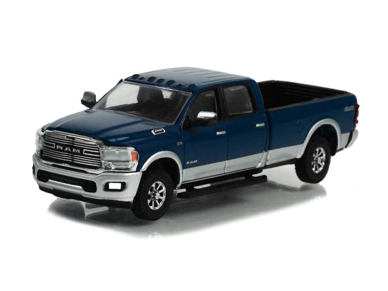 CHASE 2022 Ram 2500 Laramie 4x4 - Patriot Blue and Billet Silver (All-Terrain) Series 14 Diecast 1:64 Scale Model - Greenlight 35250F