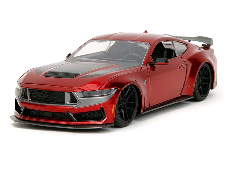 2024 Ford Mustang Dark Horse – Candy Red (Big Time Muscle) Diecast 1:24 Scale Model - Jada 35277