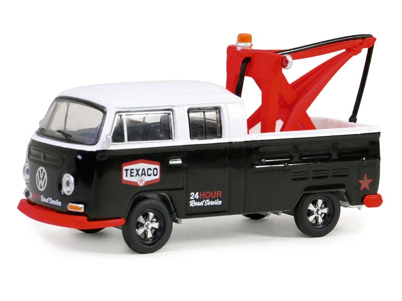 1973 Volkswagen Double Cab Pickup w/ Drop-In tow hook – Texaco (Blue Collar Collection Series 13) Diecast 1:64 Model - Greenlight 35280B