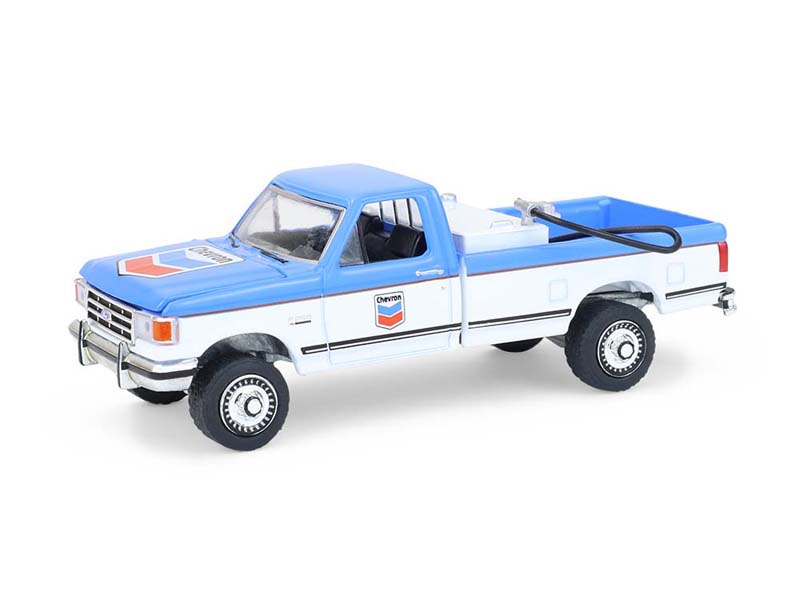 1991 Ford F-250 XL – Chevron (Blue Collar Collection Series 14) Diecast 1:64 Scale Model - Greenlight 35300D