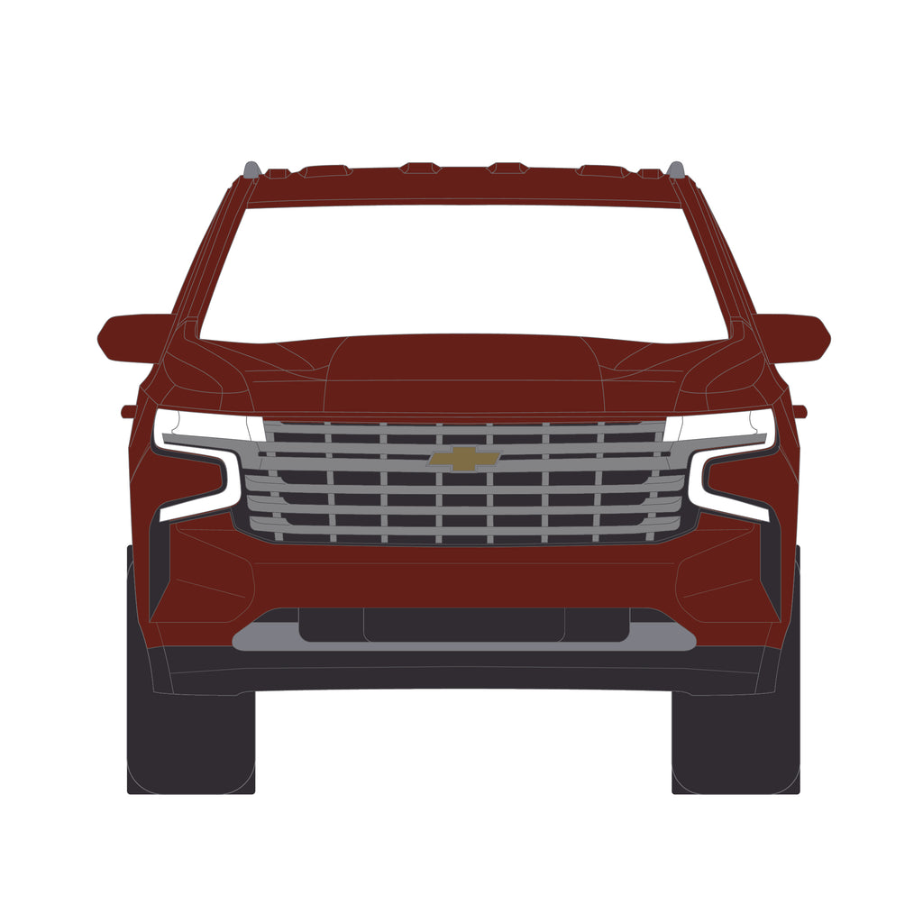 6 PACK 2022 Chevrolet Tahoe - Auburn Metallic (Blue Collar Collection Series 14) Diecast 1:64 Scale Model - Greenlight 35300E