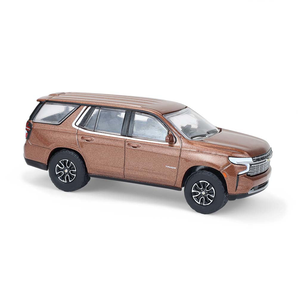6 PACK 2022 Chevrolet Tahoe - Auburn Metallic (Blue Collar Collection Series 14) Diecast 1:64 Scale Model - Greenlight 35300E