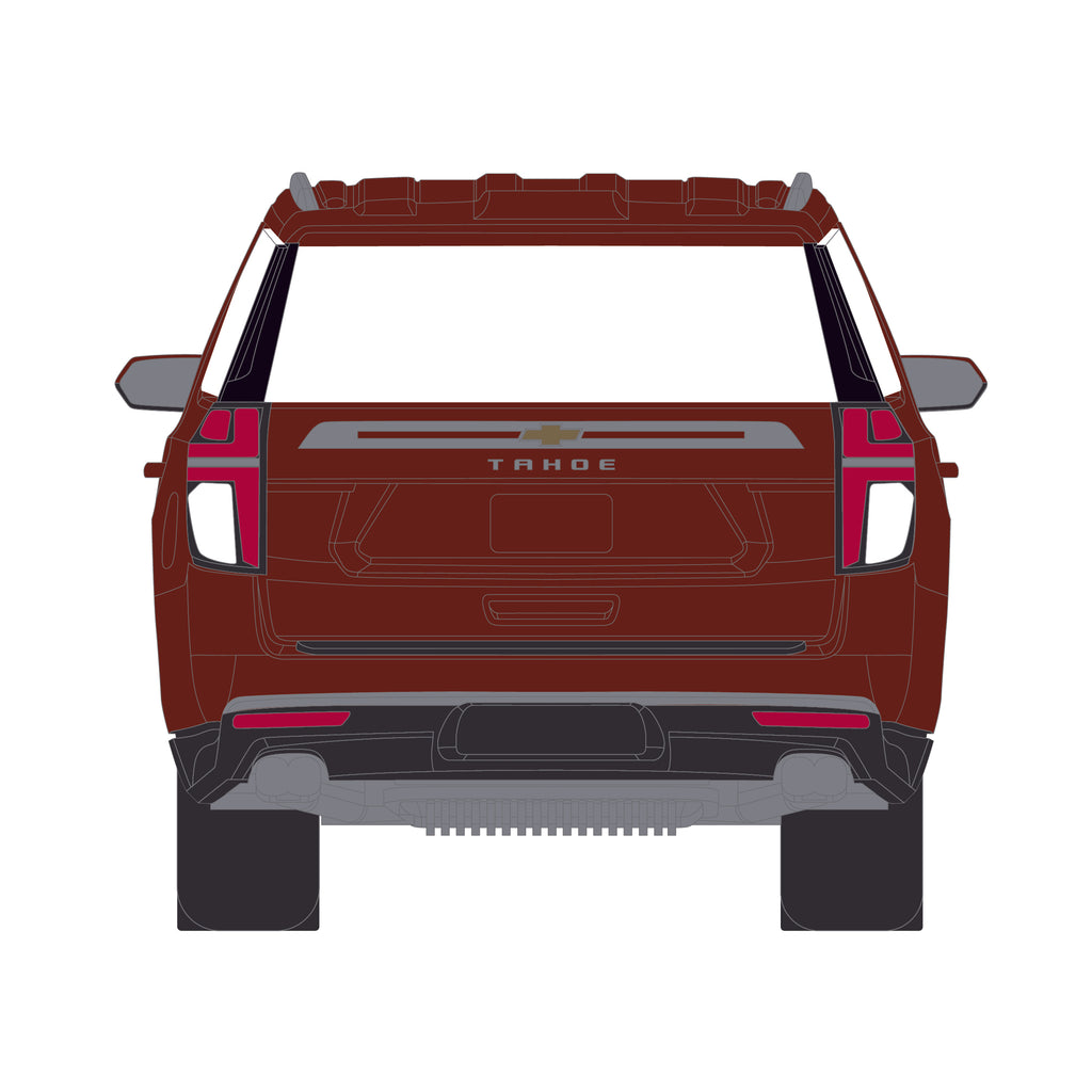 6 PACK 2022 Chevrolet Tahoe - Auburn Metallic (Blue Collar Collection Series 14) Diecast 1:64 Scale Model - Greenlight 35300E