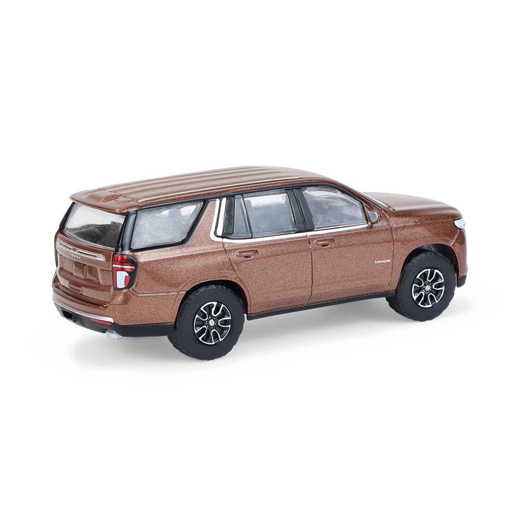 6 PACK 2022 Chevrolet Tahoe - Auburn Metallic (Blue Collar Collection Series 14) Diecast 1:64 Scale Model - Greenlight 35300E