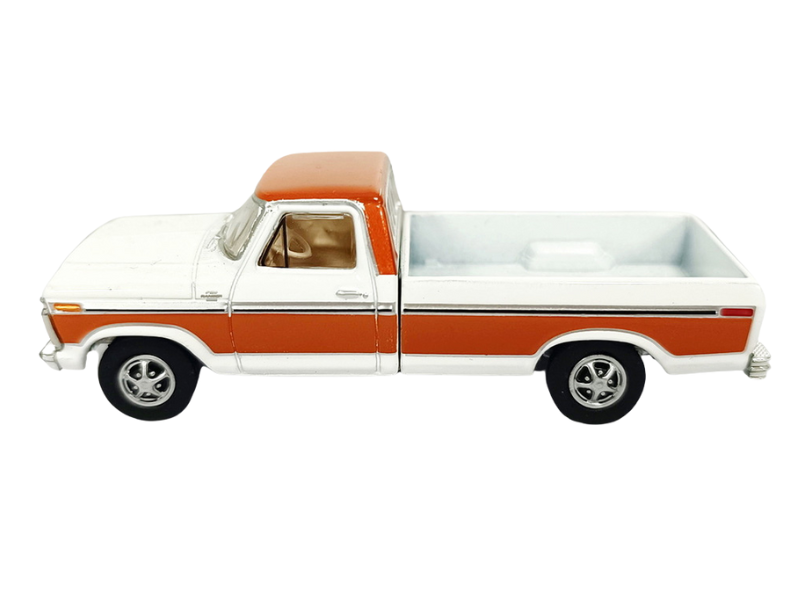 PRE-ORDER 1977 Ford F150 Ranger XLT - Orange & White (All-Terrain Series 17) Diecast 1:64 Scale Model - Greenlight 35310D
