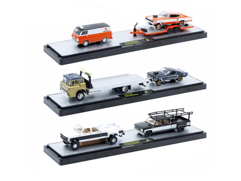 Auto-Haulers Release 87 Assortment SET OF 3 Diecast 1:64 Scale Model - M2 Machines 36000-87