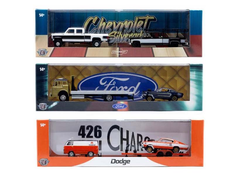 Auto-Haulers Release 87 Assortment SET OF 3 Diecast 1:64 Scale Model - M2 Machines 36000-87